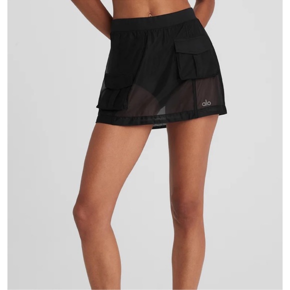 ALO Yoga Black Mini Skirt - Picture 3 of 4